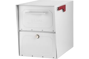 Architectural Mailboxes Oasis Classic Large High Security Parcel Mailbox, White