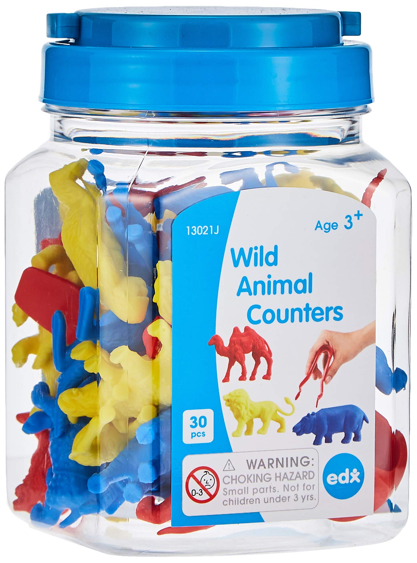 Edx Wild Animal Counters, Multi Colour, 11ENC07568