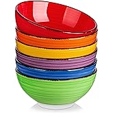 vancasso Bonita 27 Oz Cereal Bowls Set of 6, Ceramic Bowls, 6 Inch Soup Bowls, Dishwasher & Microwave Safe
