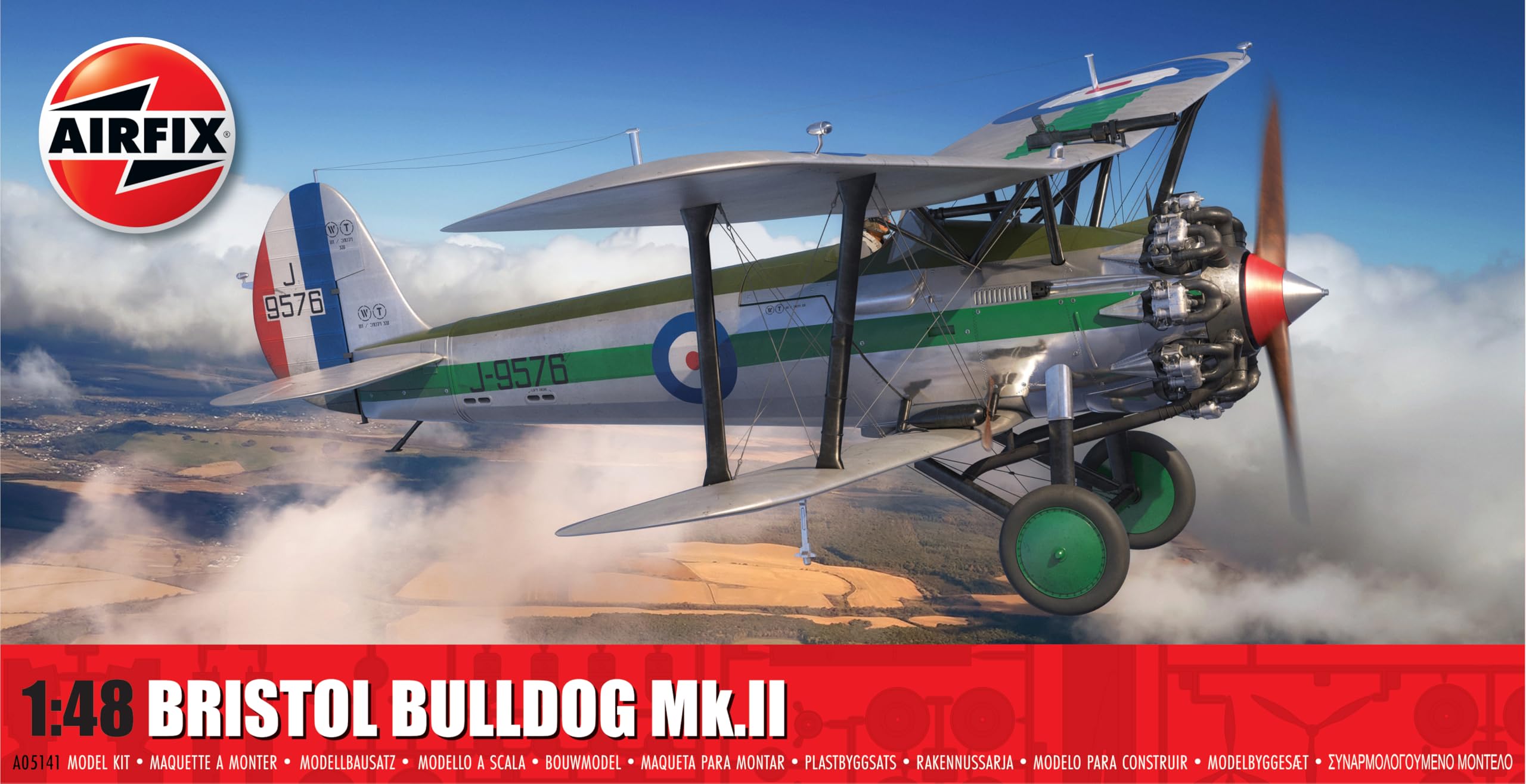 Airfix A05141 Bristol Bulldog Mk.II Classic Kit Military Aircraft, un Painted