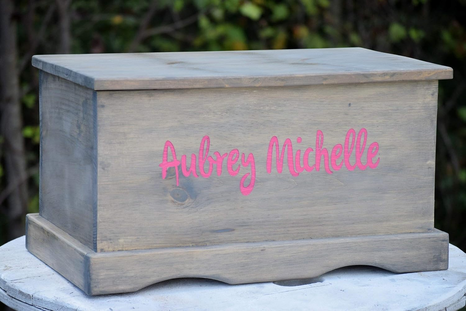 Laser Engraved Personalized Kids Toy Box Engraved Toy Box