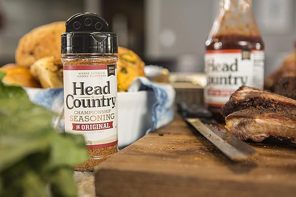 HEAD COUNTRY BBQ CHAMPIONSHIP SEASONING, ORIGINAL FLAVOR | 6 OUNCE | BBQ SEASONINGS AND RUBS | SMOKING & GRILLING SPICES AND SEASONINGS