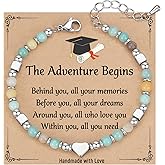 TONY & SANDY 2026 Graduation Gifts for Her, Graduation Bracelets for Women Girls Middle High School College Graduates