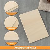 SenZee Basswood Sheets 12 Pcs 1.5mm 200x100mm 100x100mm Blank Plywood for Crafts view 3