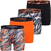 New Balance Boys' 3.5" Underwear, Performance Boxer Briefs (4 Pack)