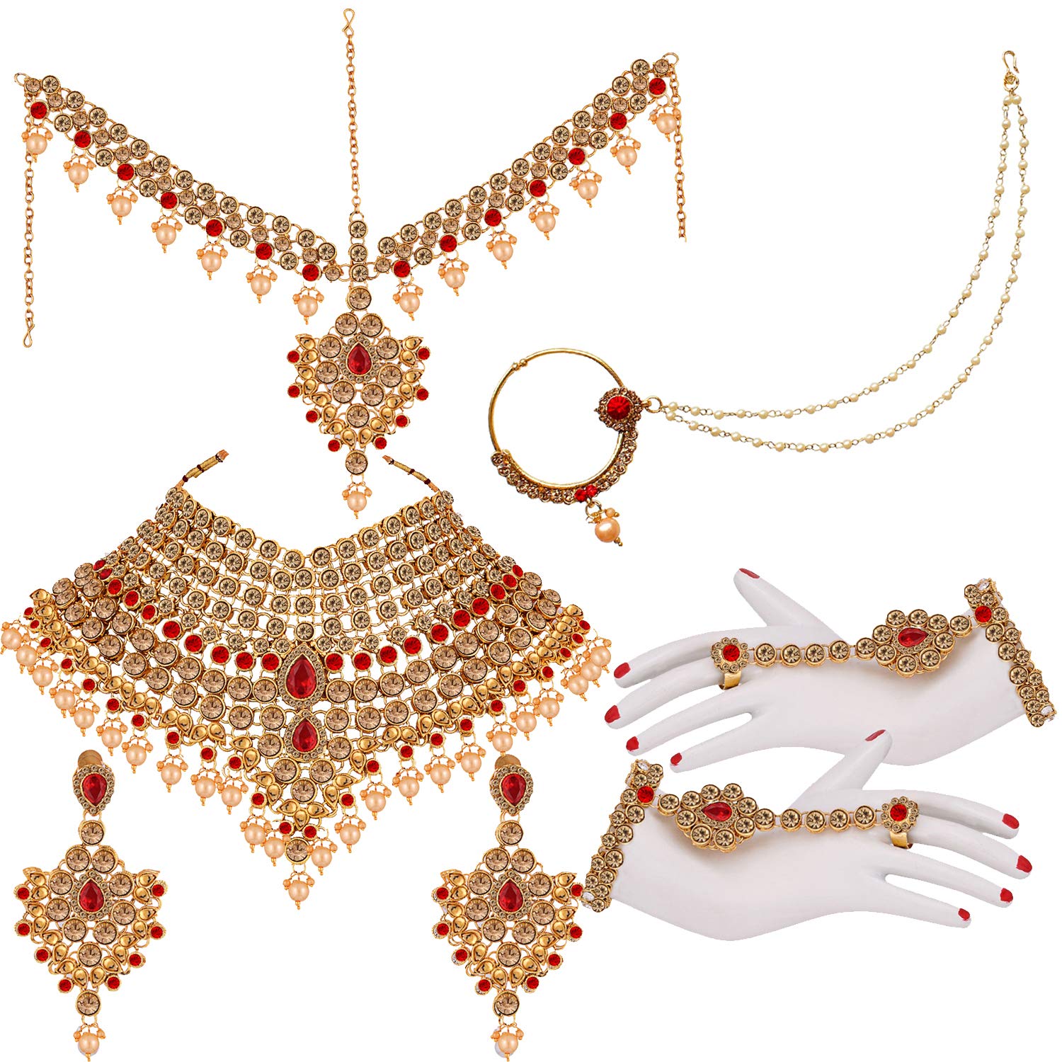 Necklace set for dulhan Clearance