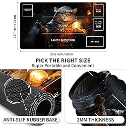 EDGFRTOIO Playmat with Zones for MTG Card Game