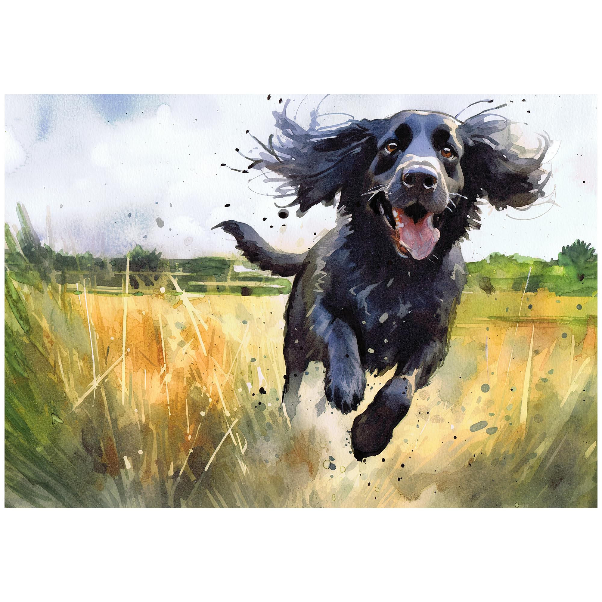 Working Cocker Spaniel Wall Art Print, Cocker Spaniel Picture, Country Home Decor