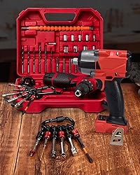 katerk 6pcs Red&Black Bit Holder with Carabiner