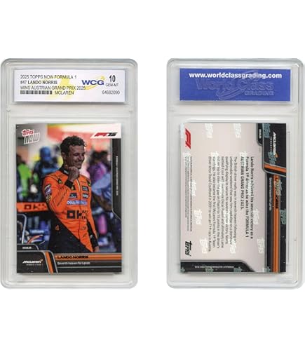 Amazon.com: 2025 Topps Now Formula 1 Lando Norris McLaren Wins