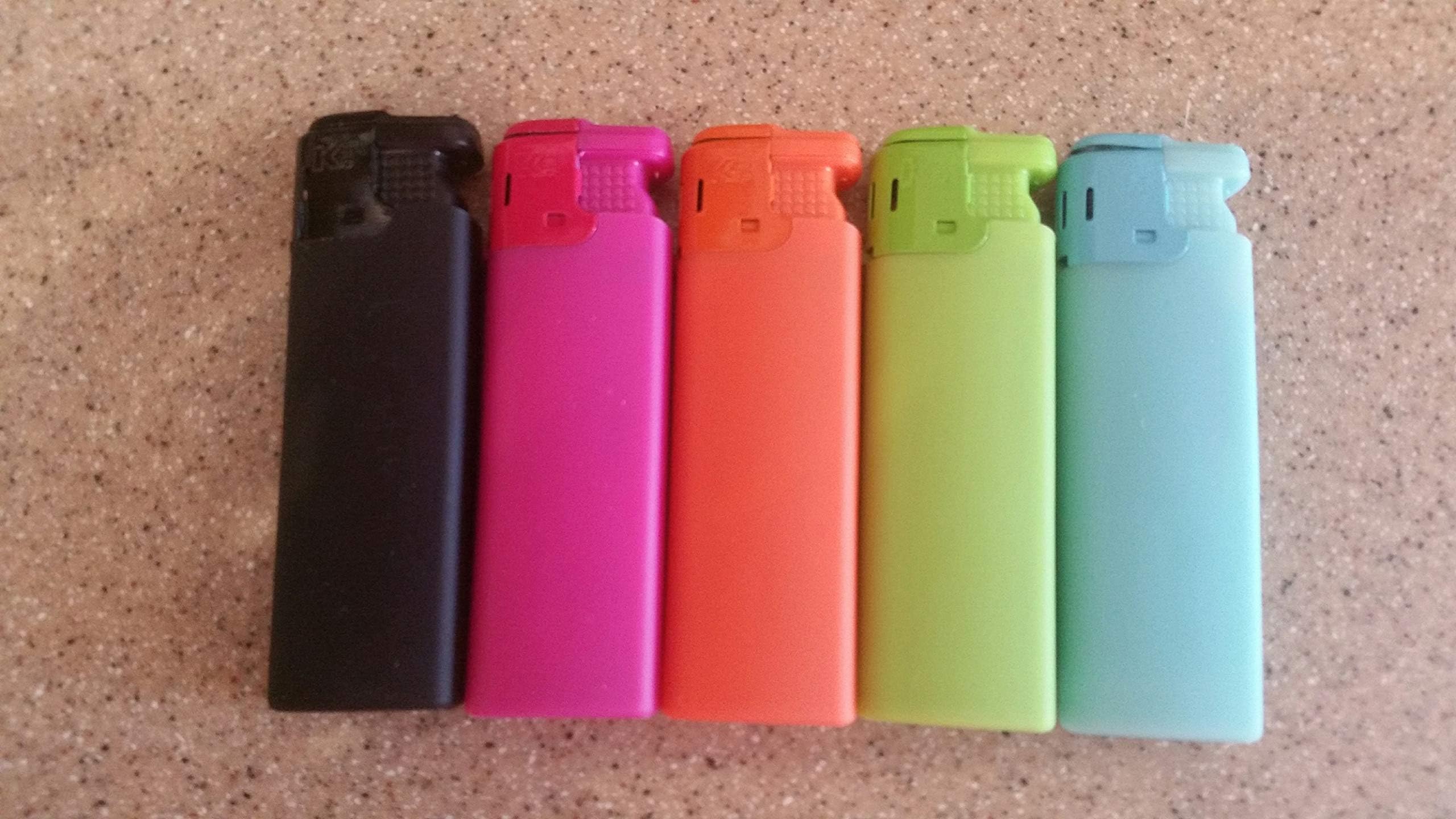 5 x Really Powerful Soft Touch Jet Lighter's, Windproof Lighters, Gas Lighter. Real Powerful Lighter.