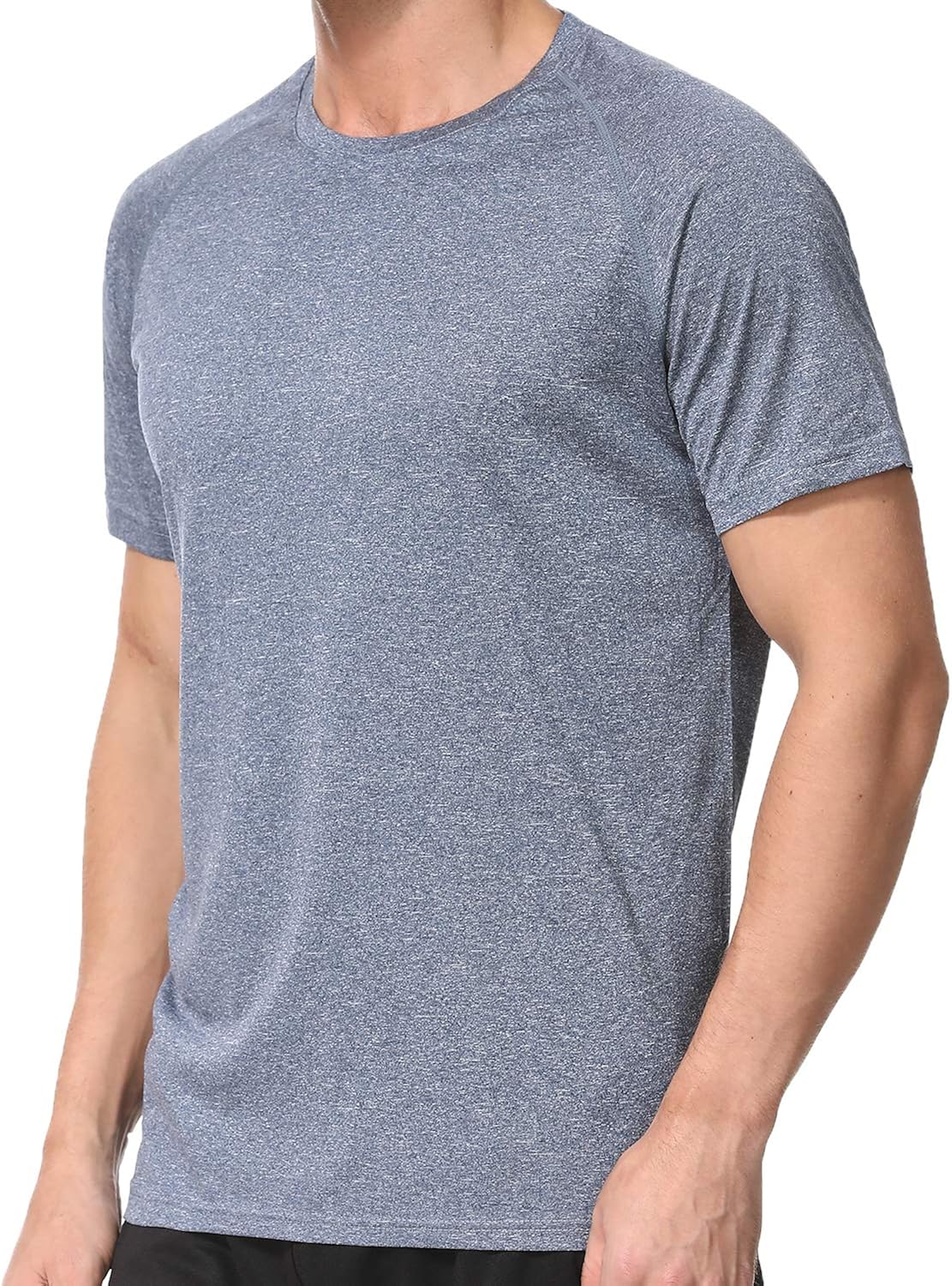 Men's Dry Fit Athletic T-Shirts, Short Sleeve Crew Neck Workout Tees at  Men’s Clothing store