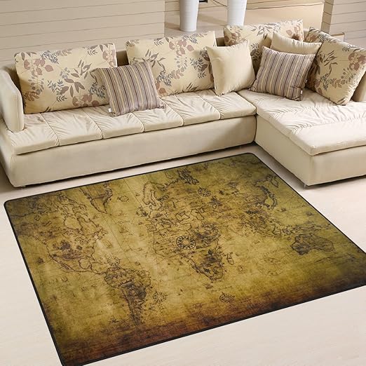 Amazon.de: Use7 Teppich, Motiv Weltkarte, f¨¹r Wohnzimmer ...