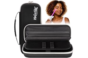 High Frequency Wand Case Fit for NuDerma/Uupas/Houzzi, Portable Handheld High Frequency Skin Wand Machine & Attachments Storage Box, Professional Hard Protective Travel Organizer – Black(CASE Only)