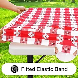 Spotjoy Rectangle Vinyl Table Cloth, Waterproof