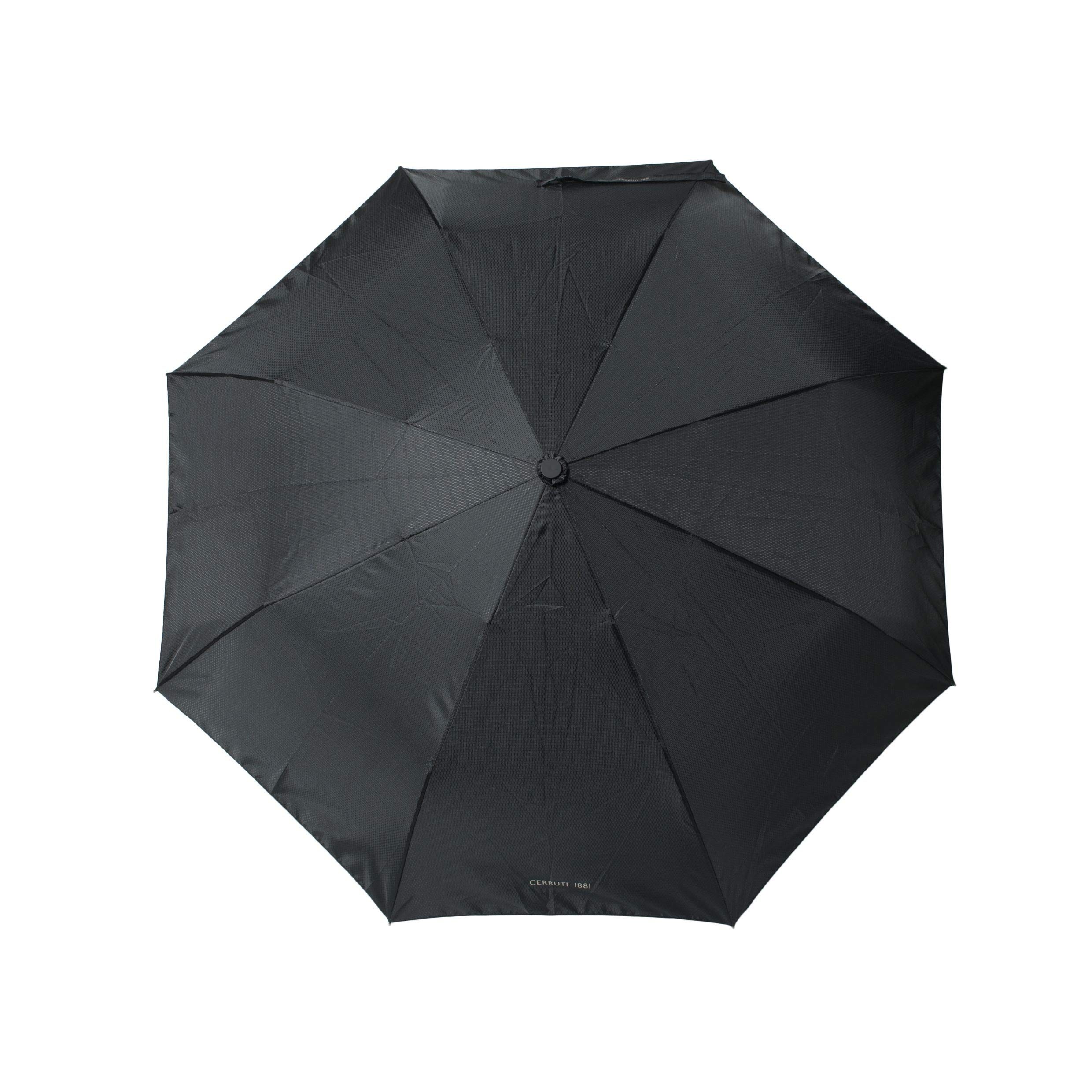 Cerruti Umbrella Mesh, black, 94 cm de diamètre // 61 cm de longueur, Folding umbrella