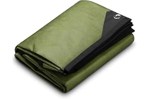 Arcturus XL Heavy Duty Survival Blanket – Insulated Reflective Thermal Camping Tarp - 8.5 FT x 12 FT (Olive Green)