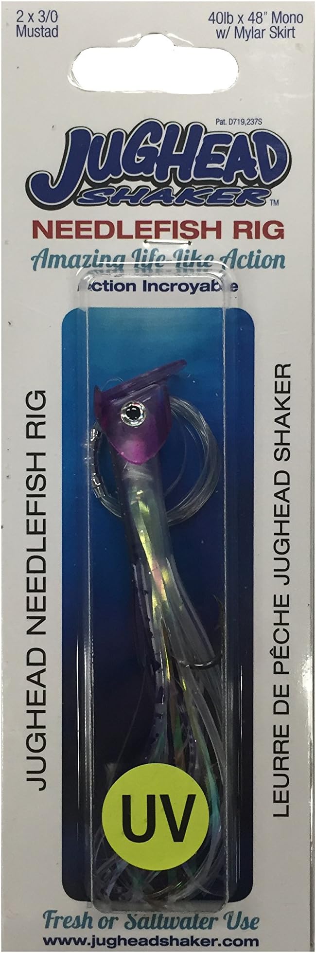Jughead Shaker 4.5" Nano Needlefish - Ultra Violet Purple Haze