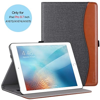 Ztotop Case for iPad Pro 9.7 Inch 2016, Premium PU Leather Business Folding Stand Folio Cover with Auto WakeSleep and Multiple Viewing Angles for iPad