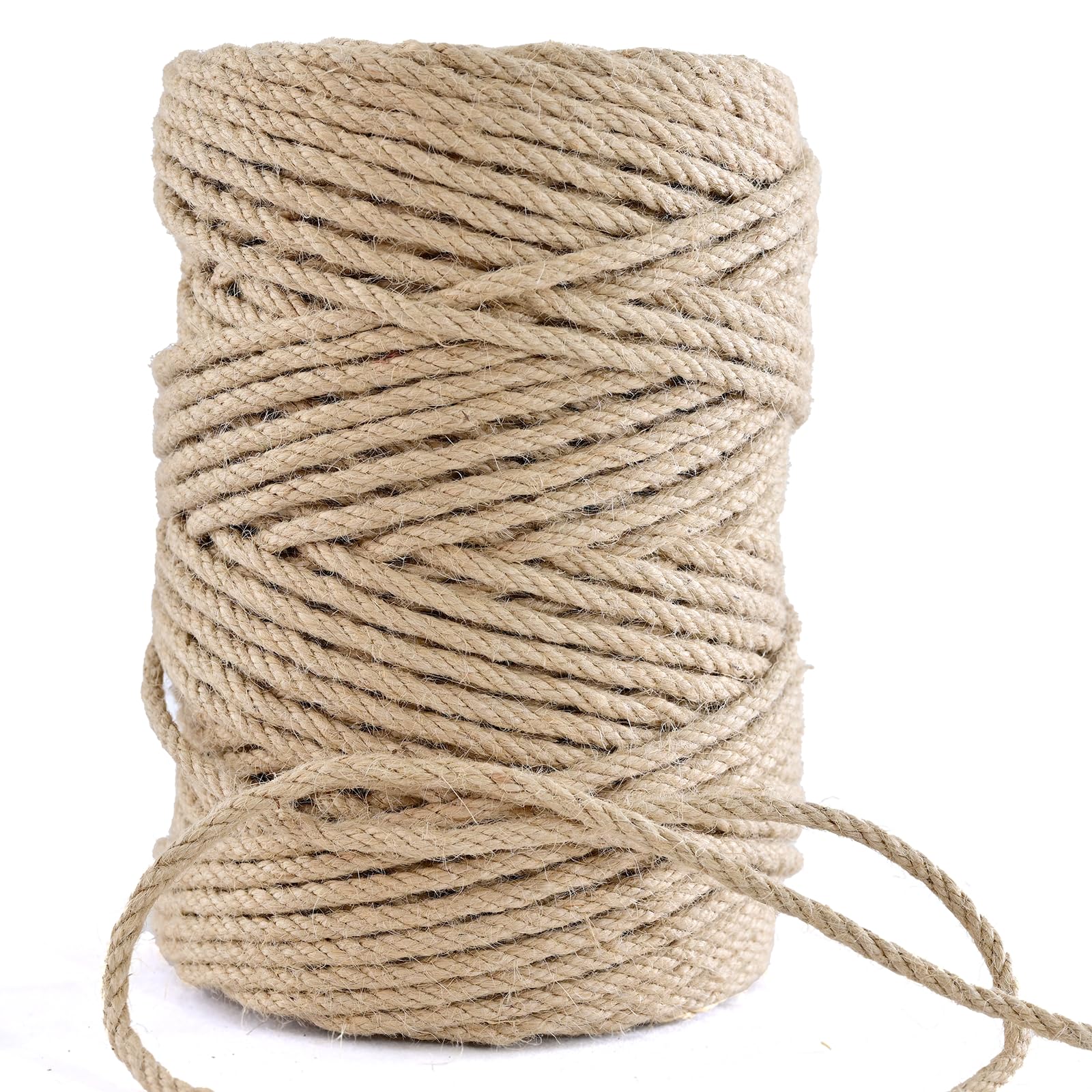 LZ.MZXU Jute Rope 10M/15M/20M String Garden Twine for Outdoor Use, Decorating，DIY Arts Bundling Crafts