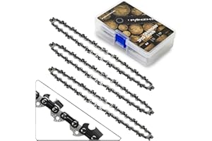 PANZHENG Chainsaw Chain for 16-Inch Bars, S55, 3/8" LP Pitch - .050" Gauge - 55 Drive Links, fits Oregon, Stihl, Husqvarna, McCulloch, Poulan, Worx, Chicago（3-Pack）