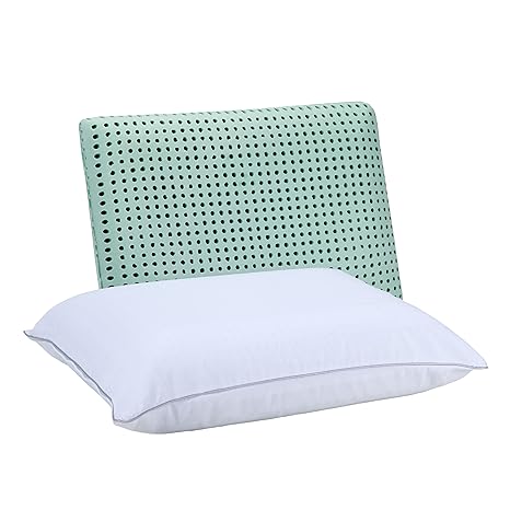 Sleepjoy Viscofresh Memory Foam Ventilated Pillow With Green Tea