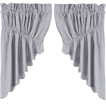 VHC Brands Maddox Prairie Swag Set of 2 36x36x18