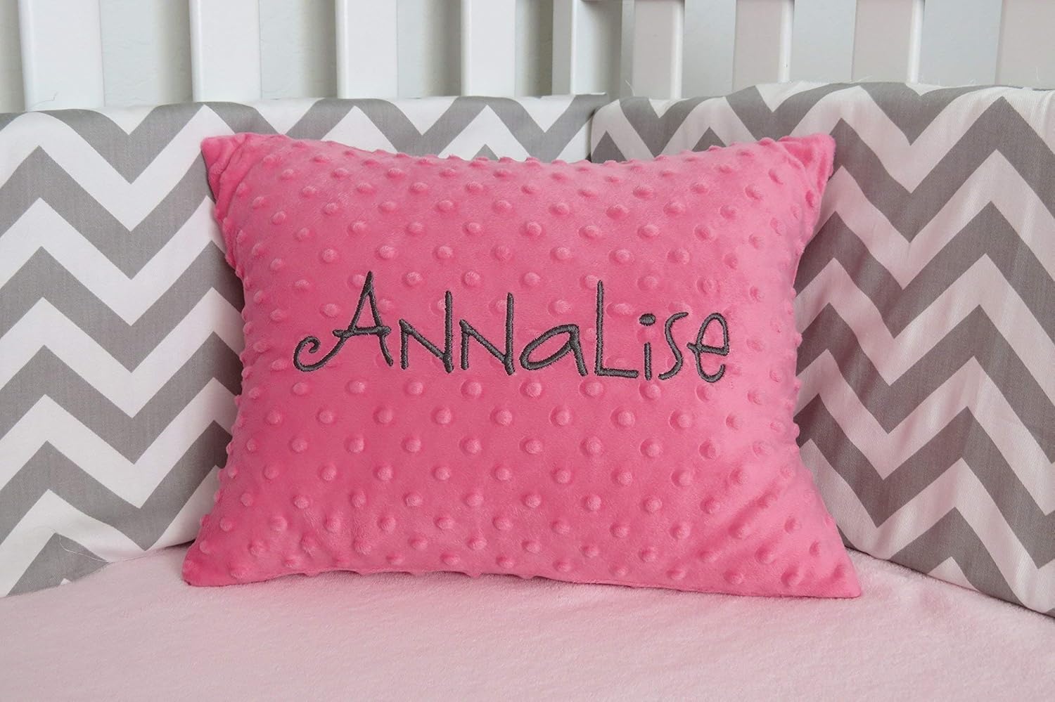 Amazon Com Free Monogram Minky Pillow Cover Personalized Minky