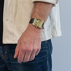 Miykon Vintage Watches for Men - Tank Square Gold