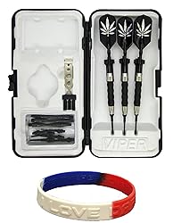 Sure Grip Viper Black Soft Tip Darts with Dart Case