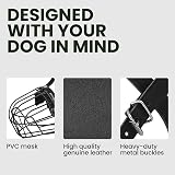 BRONZEDOG Dog Muzzle Adjustable Durable Metal Wire Basket for Large Dogs view 3