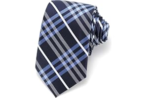 UETLRO Mens Check Plaid Tie 3.15" (8CM) Classic Necktie Striped Checkered Ties For Men in Gift Box