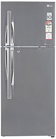 LG 260 L 4 Star Frost Free Double Door Refrigerator(GL-I292RPZL.APZZEBN, Shiny Steel, Inverter Compressor)