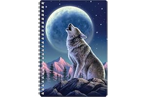 3D LiveLife Notebook - Moonlight Sonata from Deluxebase. 80 Page Lined Lenticular 3D Wolf Notebook. 8.5 x 5.5 in. Superb school or work stationery with artwork licensed from artist Jerry LoFaro