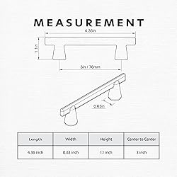 HESTIA HARDWARE 10 Pack 3 Inch Satin Nickel Cabinet