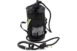 LIGHTNING X PRODUCTS Lightning X Fire Rescue Personal Escape Rope Bag Bail Out Kit w/ 40' x 8mm Rope & Carabiner NFPA