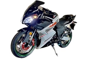 BELMONTE BIKES Venom X22R 250CC CBR Sport Bike Motorcycle, 5-Speed, Full-Size Ninja 17" Wheels, Fully Loaded with LED Headlights, Tail Lights, 2 Seater, 2 Keys, Passenger Foot Pegs