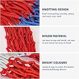 YHTCC 2Pcs Tri-Color Basketball Net Replacement for Standard Rims view 4