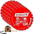 Diablo D0724A 7 1/4" Circular Saw Blade, 24 Tooth Framing Saw Blade 10 Pack, Tape Measure Included