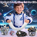 LAWOHO Galaxy Slime Kit 6 Pack Cloud Clear Butter Slime Kids Space Add-ins 360ml view 8