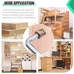 Twidec/32PCS 5/16"-18 Threaded Inserts for Wood