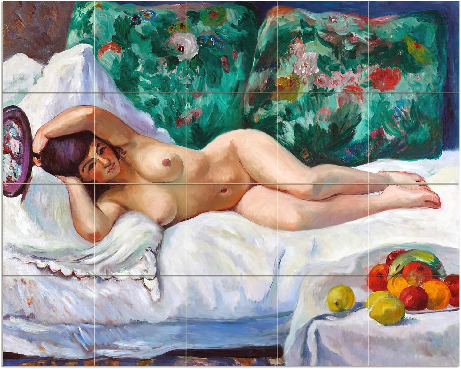 Odalisque H Manguine Girl Nude Tile Mural Kitchen Wall Backsplash Marble Ceramic - Picture 11 of 18