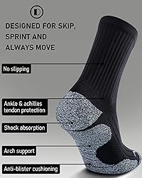 SITOISBE Cushioned Compression Unisex Mid-crew
