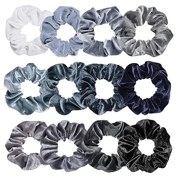 whaline 12 pieces hair scrunchies velvet elastics