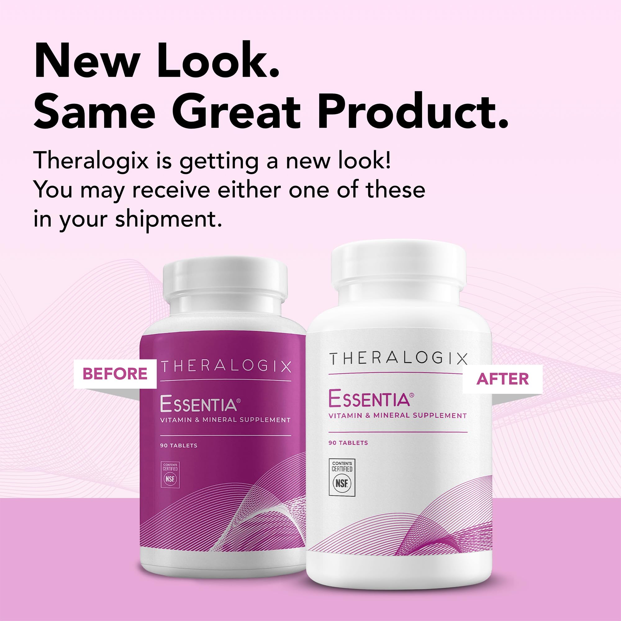 Theralogix Essentia Multivitamin for Women - 90-Day Supply - Women's Daily Multivitamin - Supports Immune Health & Bone Health - Includes Vitamin C, Vitamin D, Zinc & More - NSF Certified - 90 Tablets