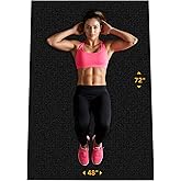 Rubber King Multi-Purpose Exercise Mat - 100% Recycled Thick Rubber Mat for Home Gym Flooring, Non-Slip, Low-Odor Durable Wor