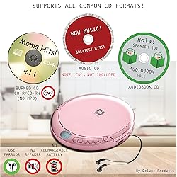 Deluxe Products CD Player Portable with 60 Second