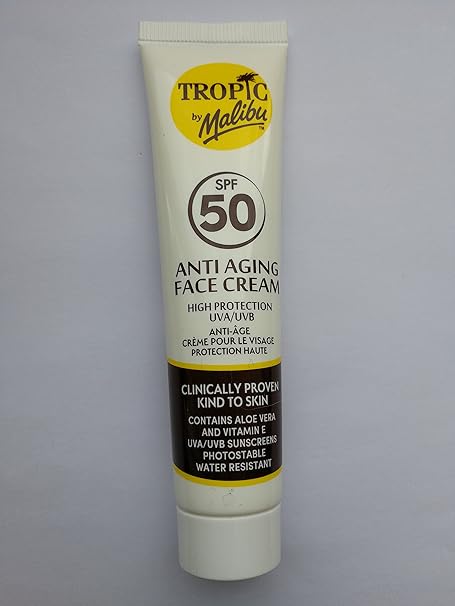 tropic by malibu spf 50 face cream