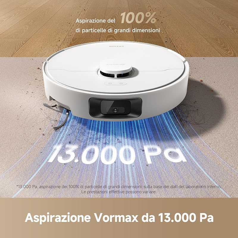 D20 Pro Plus Robot Aspirapolvere Lavapavimenti, DuoBrush per Peli