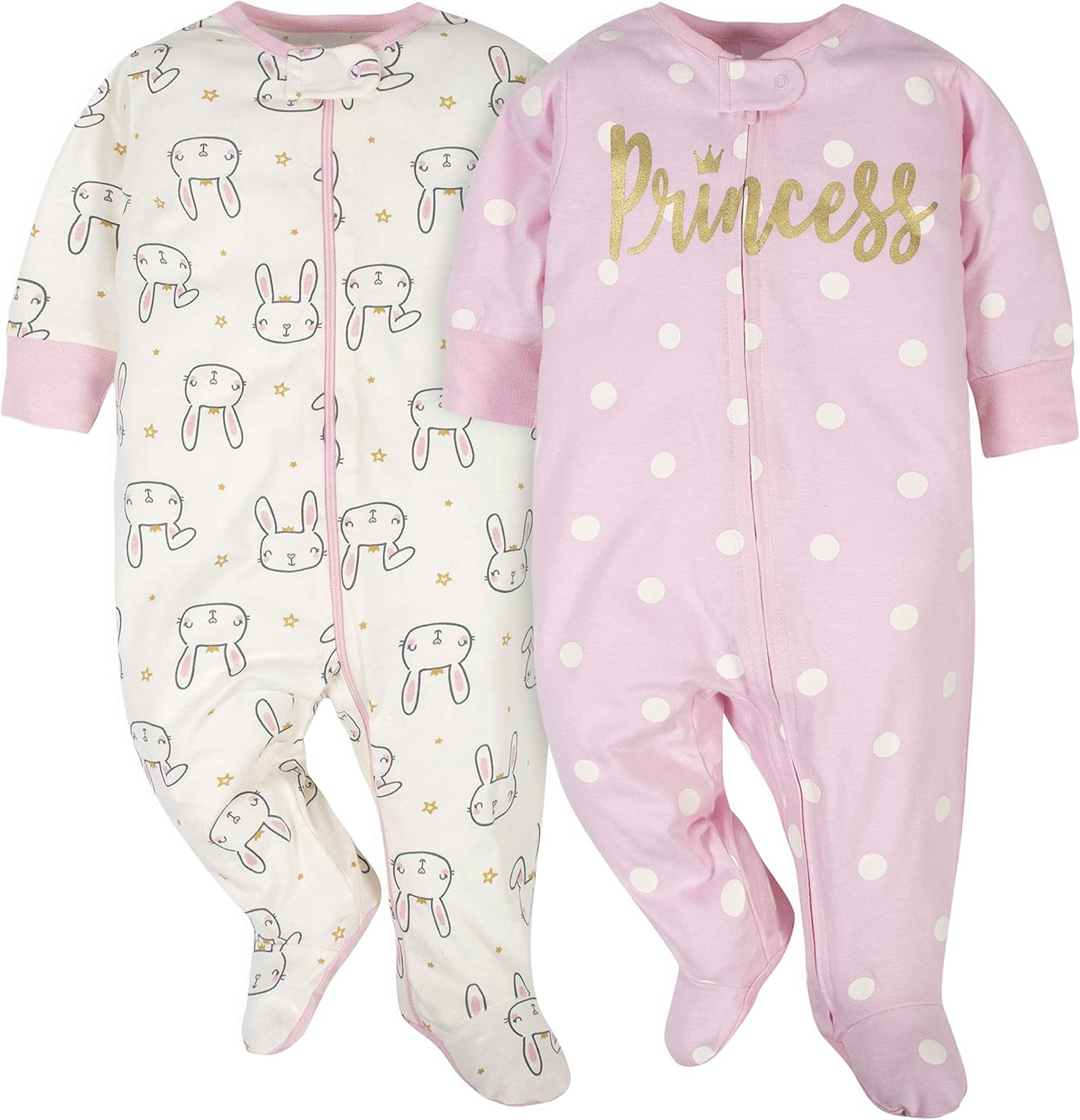 Gerber Baby-Girls' 2-Pack Sleep 'N Play